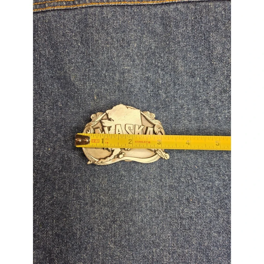 1984 Siskiyou Alaska State Belt Buckle Vintage